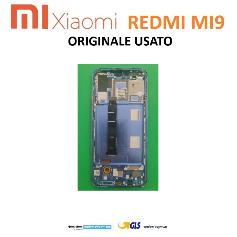 DISPLAY LCD XIAOMI MI 9 M1902F1G M1902F1A ORIGINALE USATO CON FRAME BLU