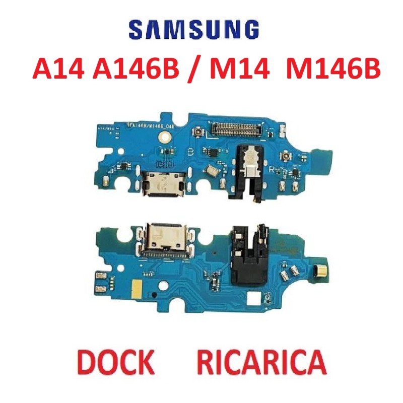 CONNETTORE PCB RICARICA SAMSUNG A146B A14 / M146B M14 CON MICROFONO