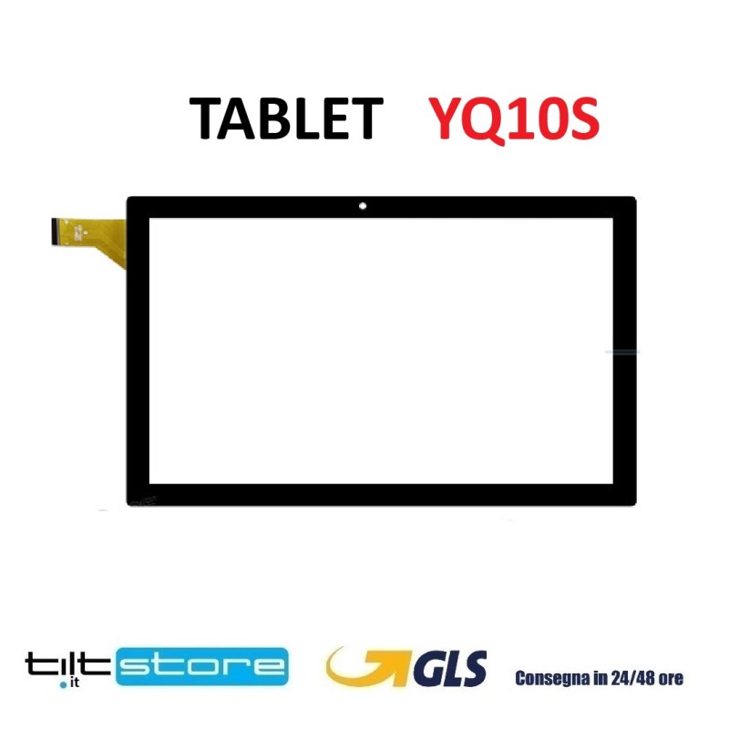 VETRO TOUCH SCREEN TABLET YQ10S SCHERMO NERO